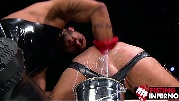FISTING INFERNO – Seedy Nightclub Sling Fuck – Pup Hades Fists & Pounds Jace Starr Raw